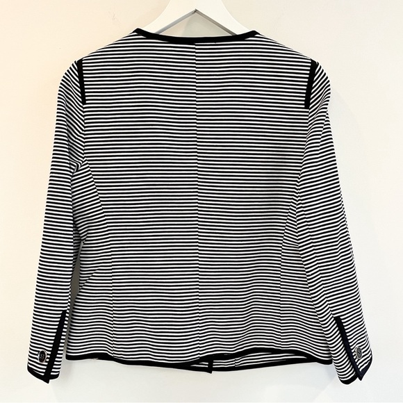 NWT Talbots Black Stripe Blazer - Picture 4 of 14